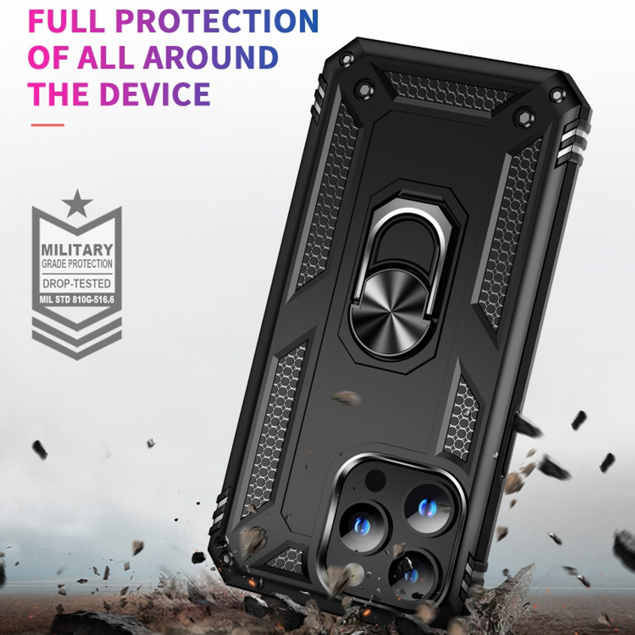Coque hybride Ring pour iPhone 16 Pro Coque hybride Ring pour iPhone 16 Pro